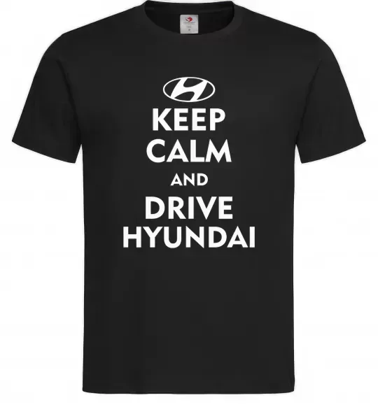 Мужская футболка Love Hyundai Черный фото