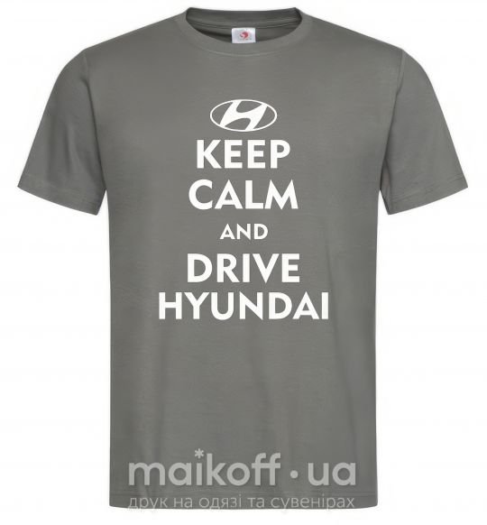 Чоловіча футболка Love Hyundai Графіт фото