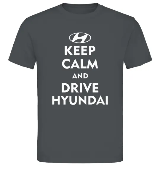 Мужская футболка Love Hyundai Графит фото