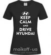 Женская футболка Love Hyundai Черный фото