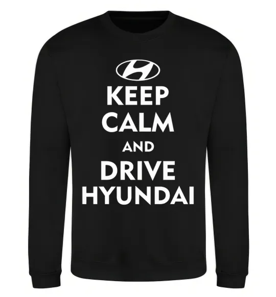 Свитшот Love Hyundai Черный фото