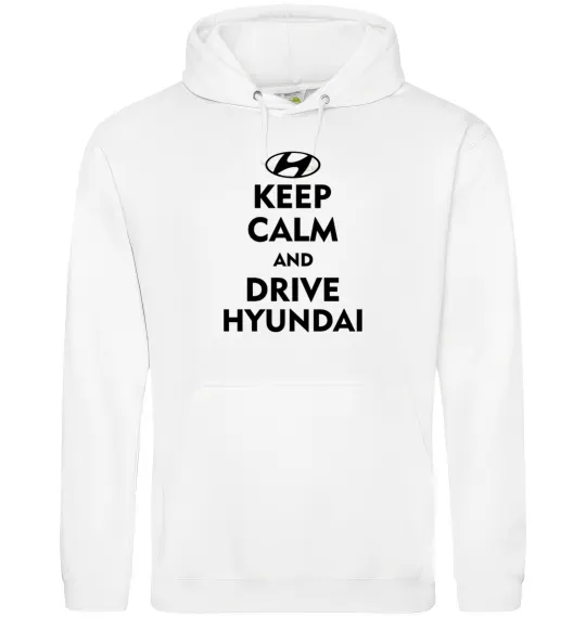 Чоловіча толстовка (худі) Drive Hyundai Білий фото