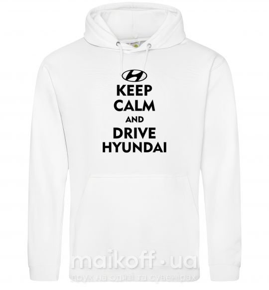 Женская толстовка (худи) Drive Hyundai Белый фото