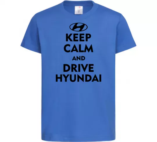 Дитяча футболка Drive Hyundai Яскраво-синій фото