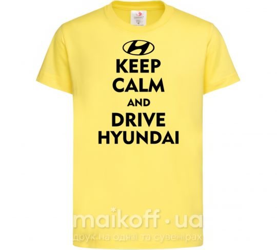 Детская футболка Drive Hyundai Лимонный фото