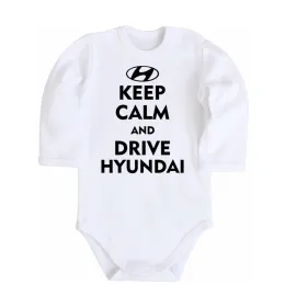 Дитячий бодік Hyundai logo Білий фото