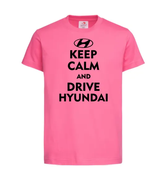 Детская футболка Drive Hyundai Ярко-розовый фото