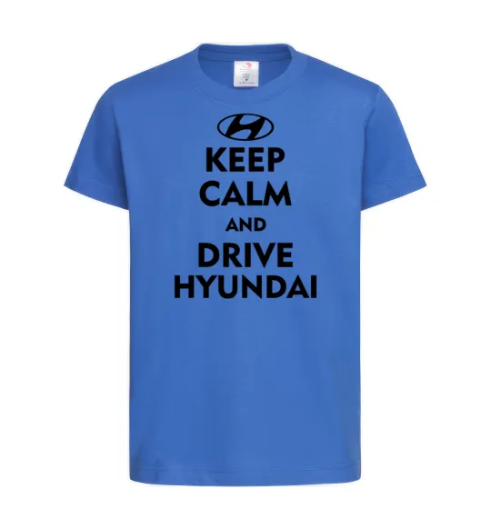 Детская футболка Drive Hyundai Ярко-синий фото