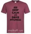 Чоловіча футболка Drive Hyundai Бордовий фото