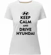 Жіноча преміум футболка Drive Hyundai Білий фото