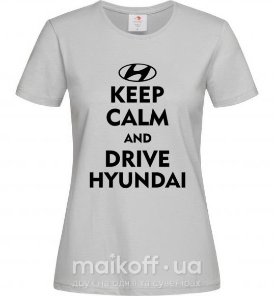 Жіноча футболка Drive Hyundai Сірий фото