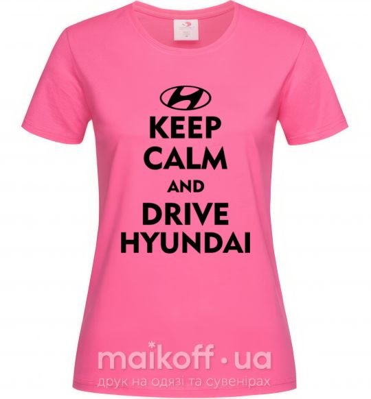 Жіноча футболка Drive Hyundai Яскраво-рожевий фото
