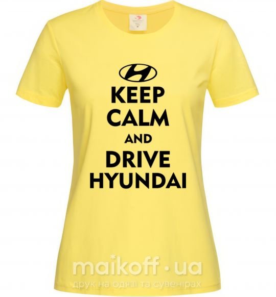 Жіноча футболка Drive Hyundai Лимонний фото