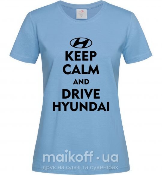 Жіноча футболка Drive Hyundai Блакитний фото