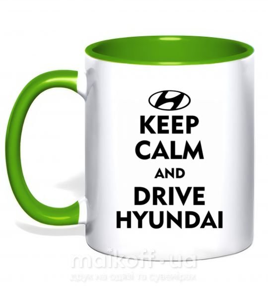 Чашка с цветной ручкой Drive Hyundai Зеленый фото