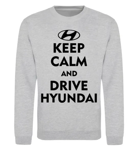 Свитшот Drive Hyundai Серый меланж фото