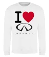 Свитшот I Love Infiniti Белый фото