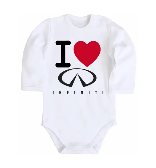 Дитячий бодік I Love Infiniti Білий фото