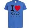 Детская футболка I Love Infiniti Ярко-синий Детская футболка I Love Infiniti Ярко-синий фото