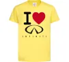 Детская футболка I Love Infiniti Лимонный Детская футболка I Love Infiniti Лимонный фото