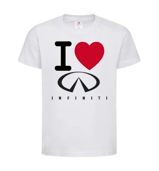 Дитяча футболка I Love Infiniti Білий фото