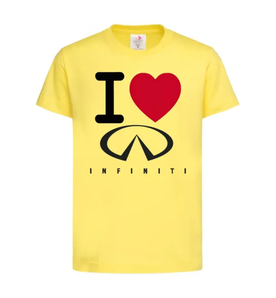 Дитяча футболка I Love Infiniti Лимонний фото