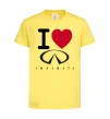Дитяча футболка I Love Infiniti Лимонний фото