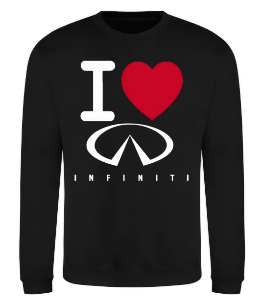 Свитшот I Love Infiniti Черный фото