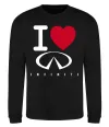 Свитшот I Love Infiniti Черный фото