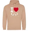 Женская толстовка (худи) I Love Infiniti Песочный Женская толстовка (худи) I Love Infiniti Песочный фото