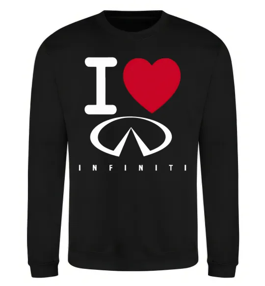 Світшот I Love Infiniti Чорний фото