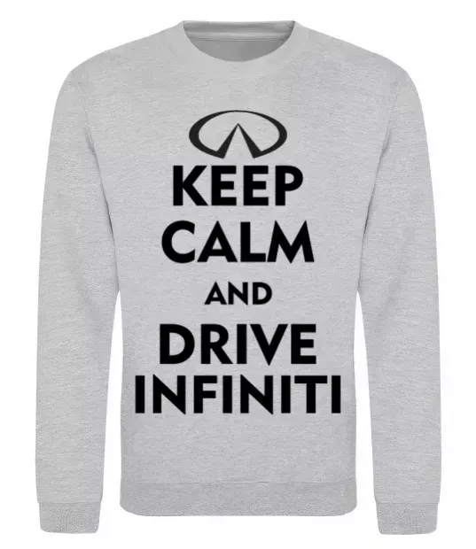 Свитшот Drive Infiniti Серый меланж фото