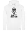 Мужская толстовка (худи) Drive Infiniti Белый фото