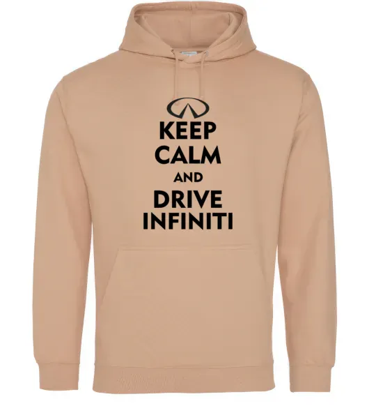 Мужская толстовка (худи) Drive Infiniti Песочный фото