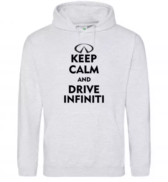Женская толстовка (худи) Drive Infiniti Серый меланж фото