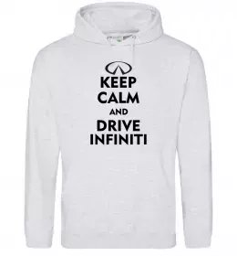 Женская толстовка (худи) Drive Infiniti Серый меланж фото