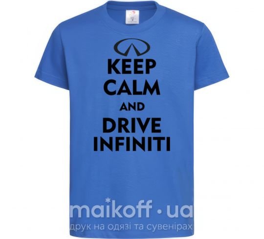 Дитяча футболка Drive Infiniti Яскраво-синій фото