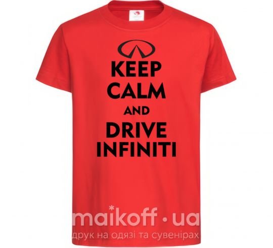 Дитяча футболка Drive Infiniti Червоний фото