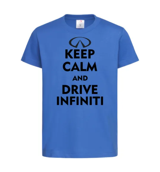 Детская футболка Drive Infiniti Ярко-синий фото