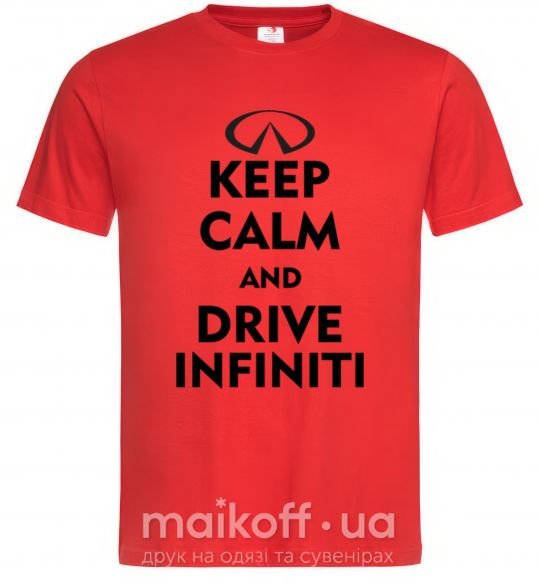 Мужская футболка Drive Infiniti Красный фото