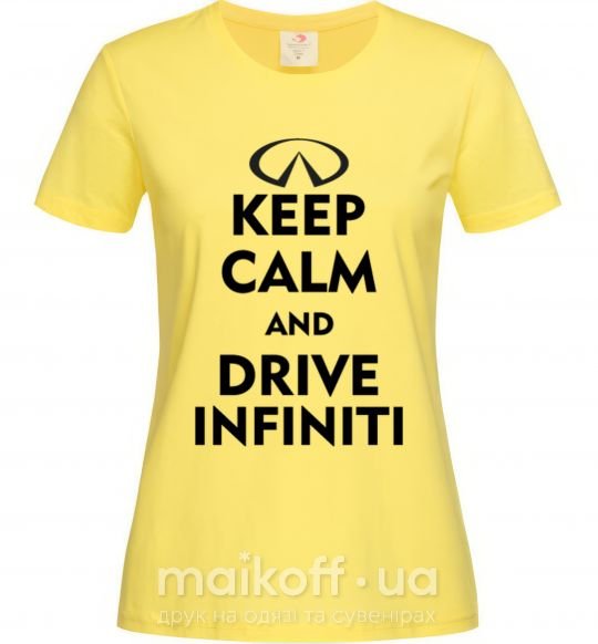 Жіноча футболка Drive Infiniti Лимонний фото