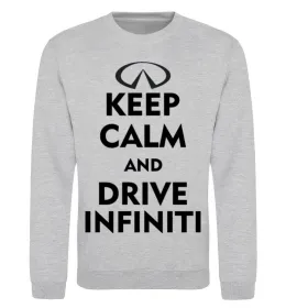 Свитшот Drive Infiniti Серый меланж фото