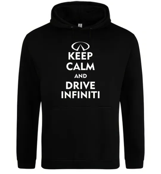 Мужская толстовка (худи) Drive Infiniti Черный фото