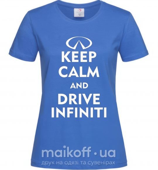 Женская футболка Drive Infiniti Ярко-синий фото