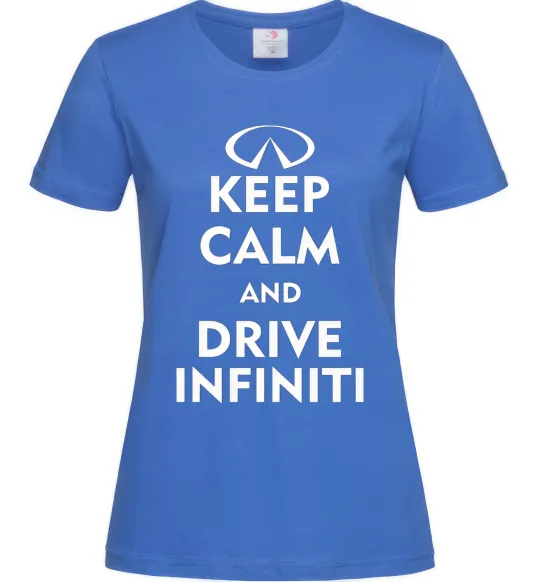 Жіноча футболка Drive Infiniti Яскраво-синій фото