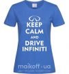 Женская футболка Drive Infiniti Ярко-синий фото