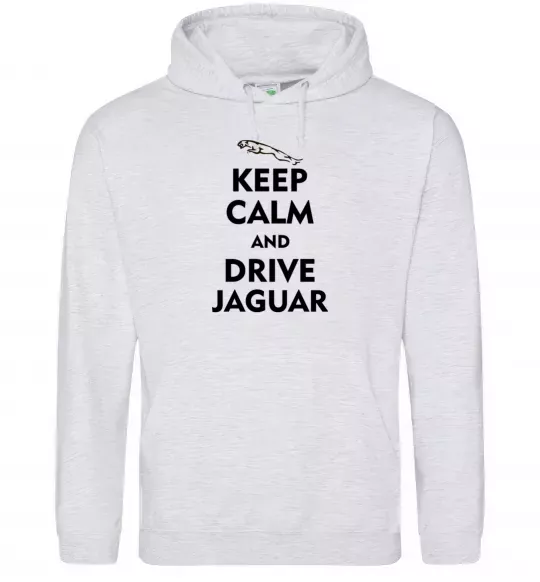 Чоловіча толстовка (худі) Drive Jaguar Сірий меланж фото