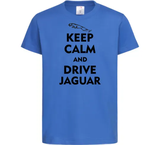 Дитяча футболка Drive Jaguar Яскраво-синій фото
