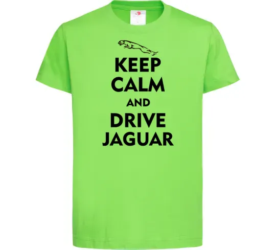 Дитяча футболка Drive Jaguar Лаймовий фото
