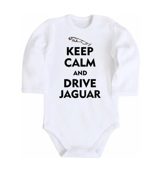 Детский боди Drive Jaguar Белый фото